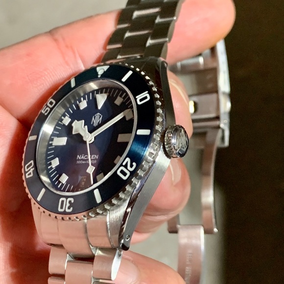 NTH WATCH NÄCKEN MODERN BLUE AUTOMATIC DIVER - Picture 13 of 16